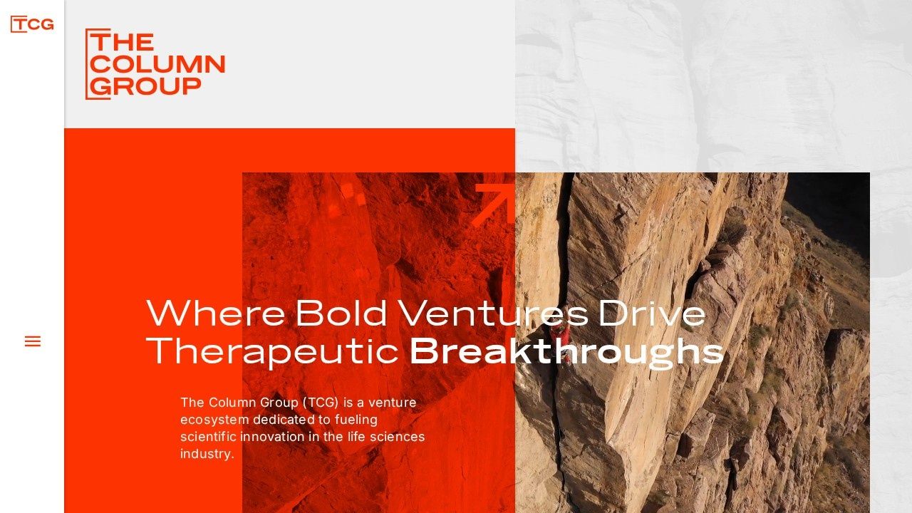The Column Group drug discovery investment firm website