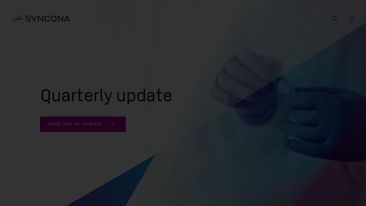 Syncona London-listed life science investment company website
