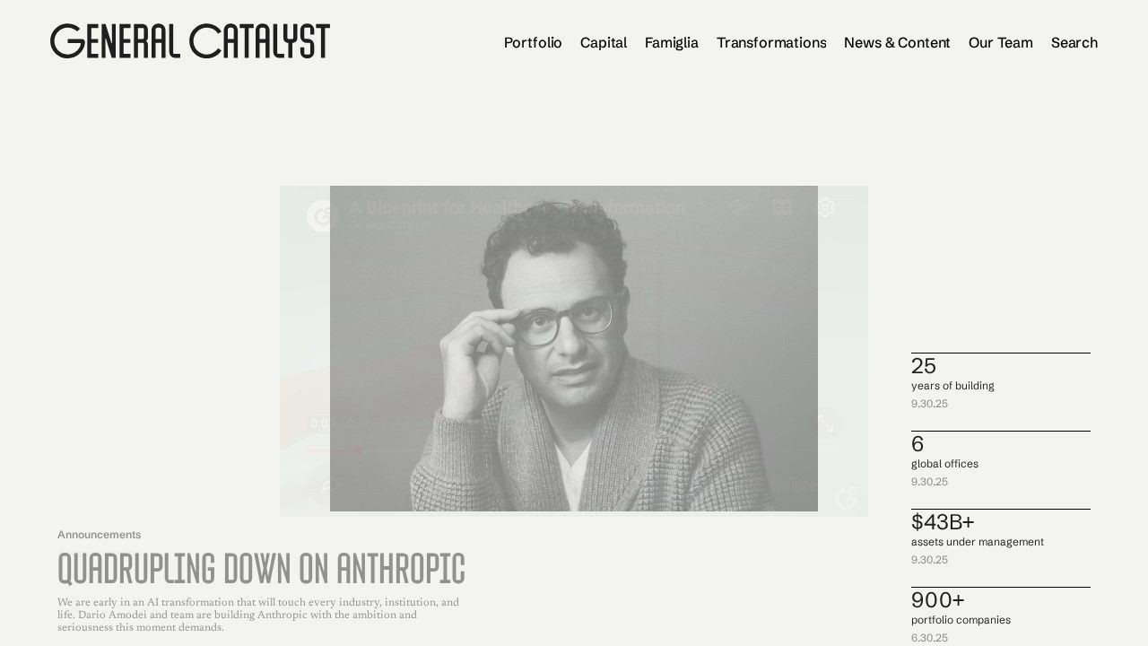 General Catalyst health assurance investment firm website